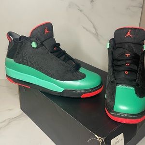 Air Jordan Dub Zero GG Youth 6  Color: Black Infrared Verde.